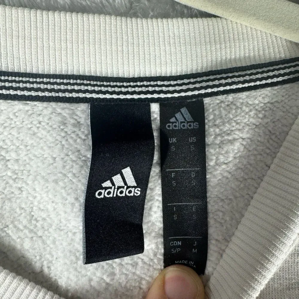 Adidas For Creators Only Sweatshirt Mens Small Heathered Gray Sweater Athleisure
